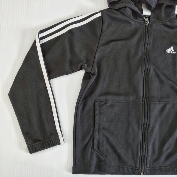 Adidas Essentials 3 Stripes Hooded Track Jacket M - Picture 3 of 6